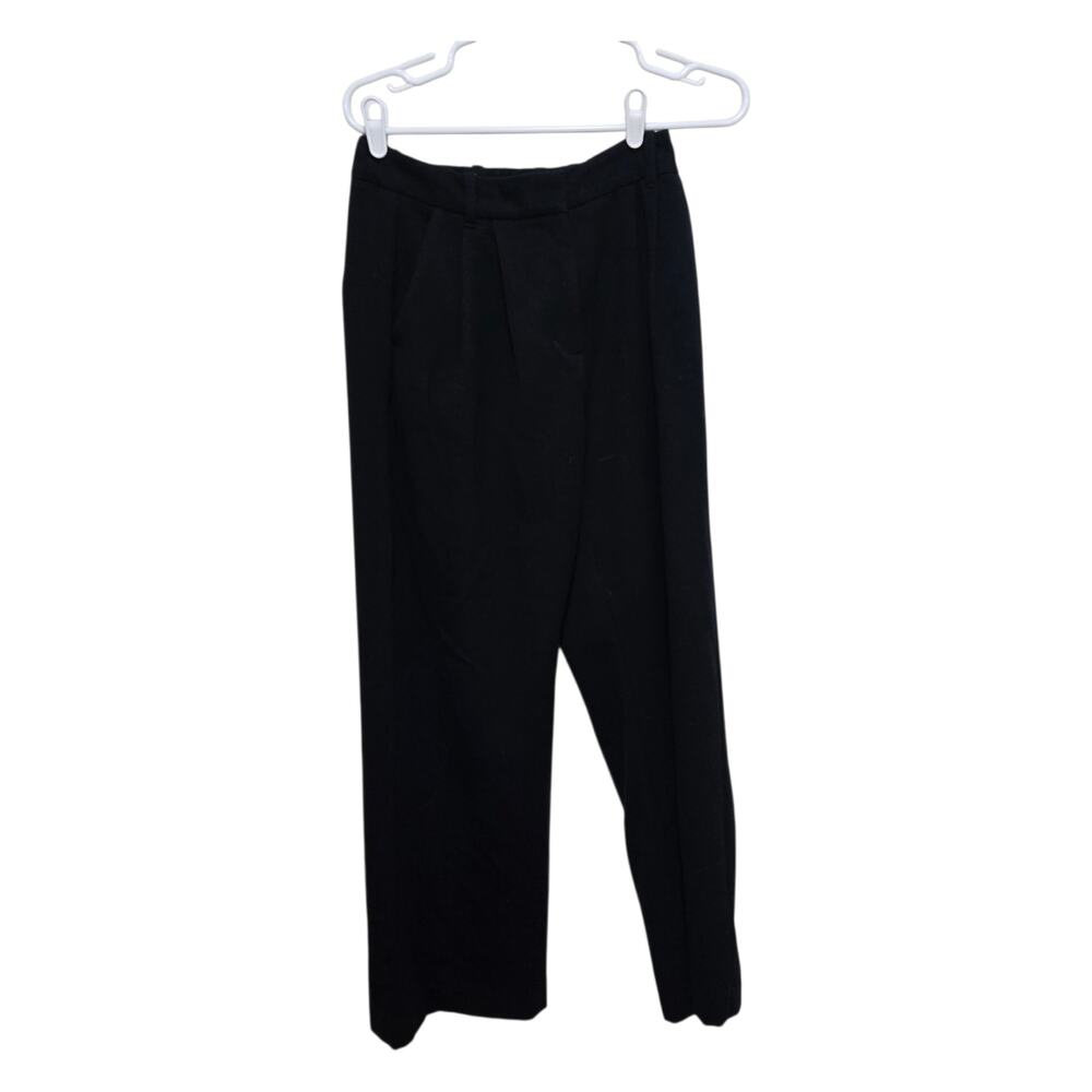 Abercrombie Soft Trouser Pants Small Short Black Wide Leg